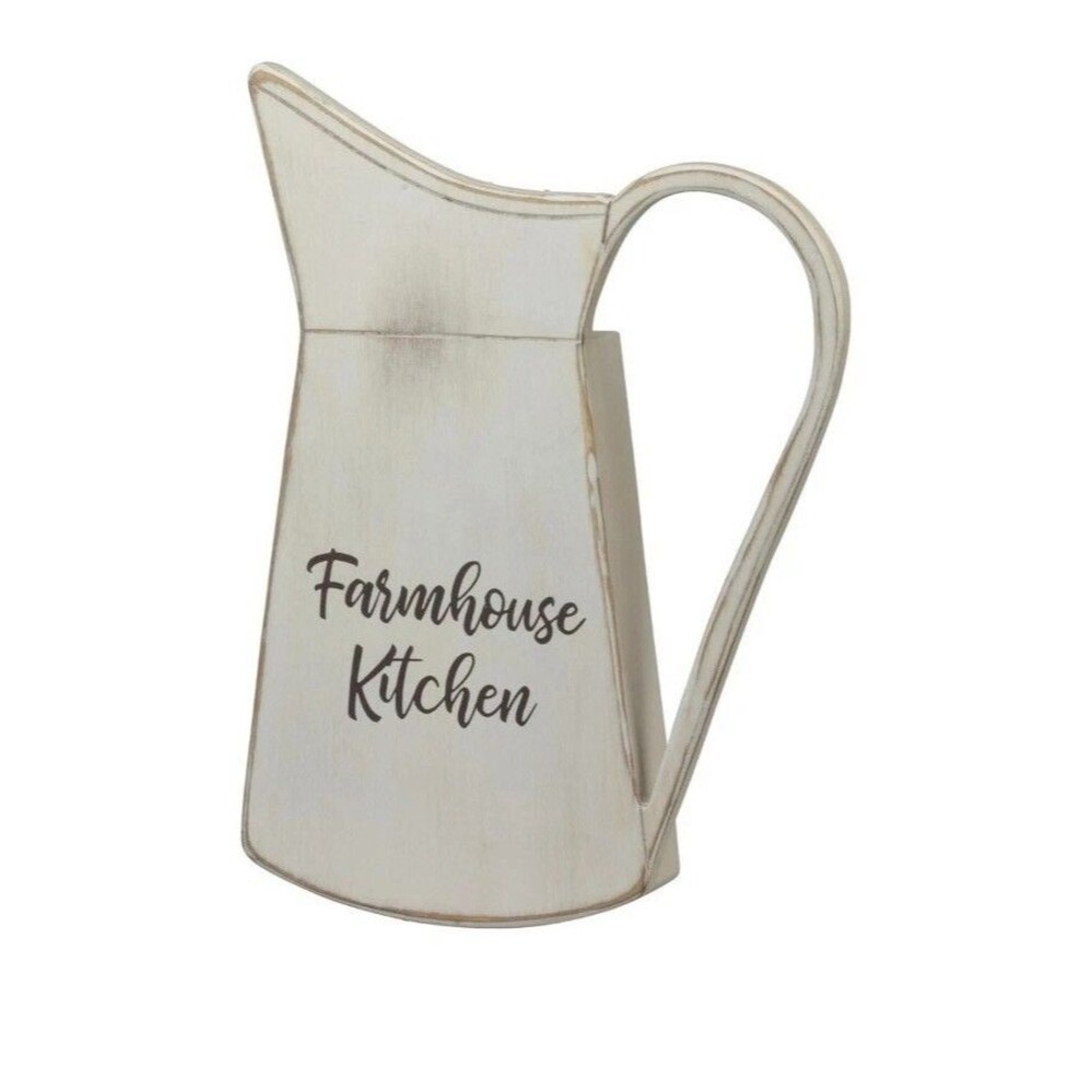 Wood Pitcher Silhouette "Farmhouse Kitchen" Flower hanging vase 2019